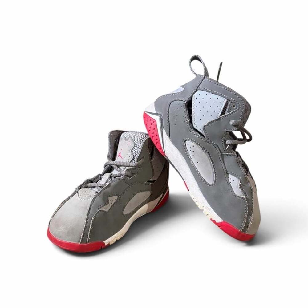 Jordan Air Jordan 6 Retro Toddler Kids Sneakers Size 10C Gray Red